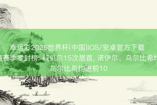 幸运彩2026世界杯(中国)IOS/安卓官方下载 德甲门将赛季零封榜: 科贝尔15次居首, 诺伊尔、乌尔比希均进前10